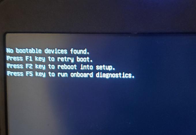 Boot Sequence - File System not found - No bootable devices found | DELL  Technologies