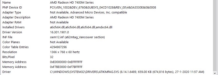 AMD Radeon HD 7400M series on Dell Inspiration N5110 get code 43 error |  DELL Technologies