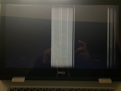 laptop black and white screen