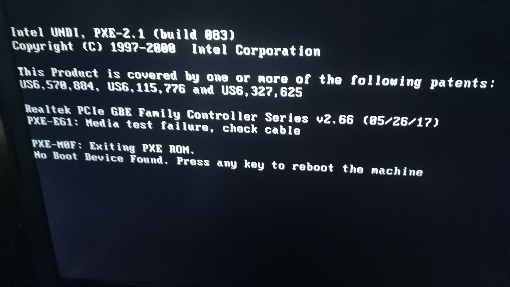Dell G3 no boot device found press any key to reboot the ... | DELL  Technologies