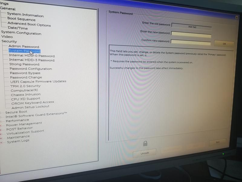 ‎Does Dell Precision Tower 3620 support UEFI password? | DELL Technologies