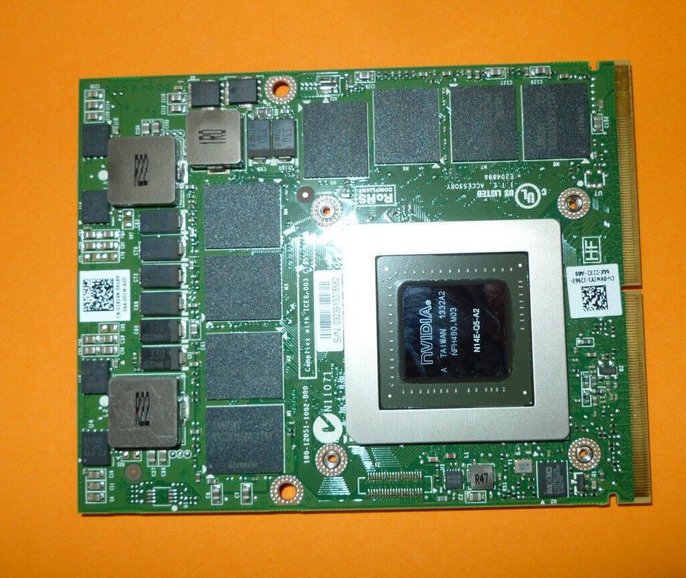 Nvidia Quadro K5000M 4GB GDDR5 MXM 3.0 N14E-Q5-A2 Video Card Dell 1KJ4N  VMJY1 | DELL Technologies
