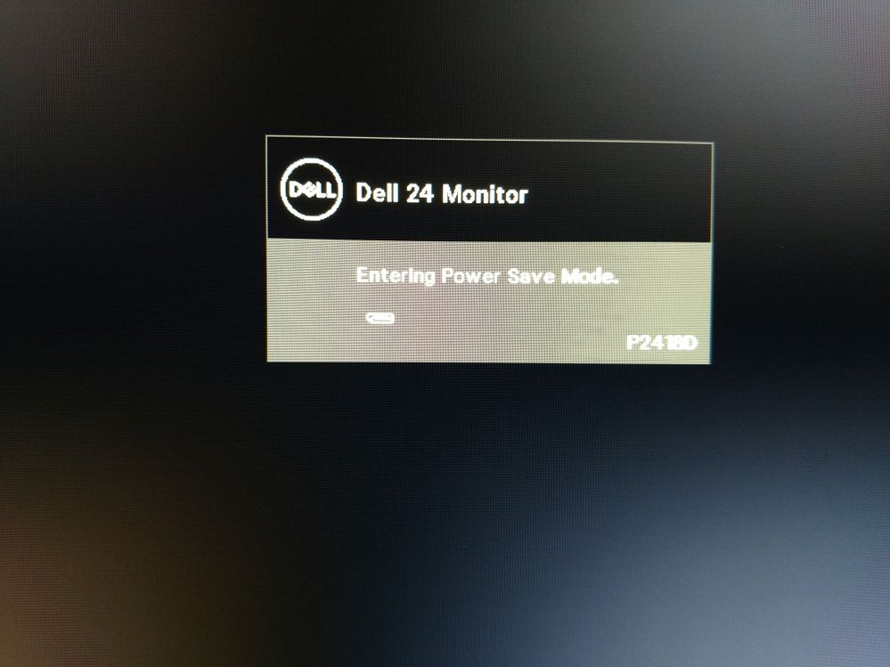 P2418D, irritating Power Save Mode popups | DELL Technologies