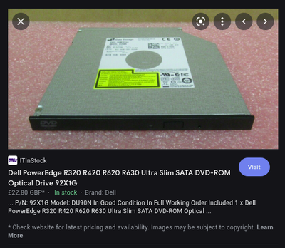 Replace r320 dvd to 2.5 sata bay | DELL Technologies