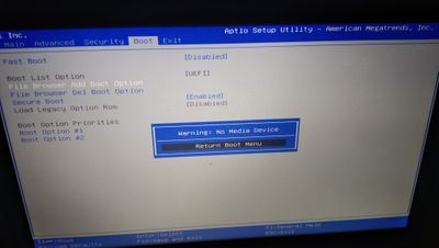 UEFI boot sequence empty, hard drive not showing | DELL Technologies