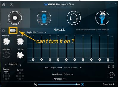 XPS 8930, Waves MaxxAudio Pro, playback settings | DELL Technologies