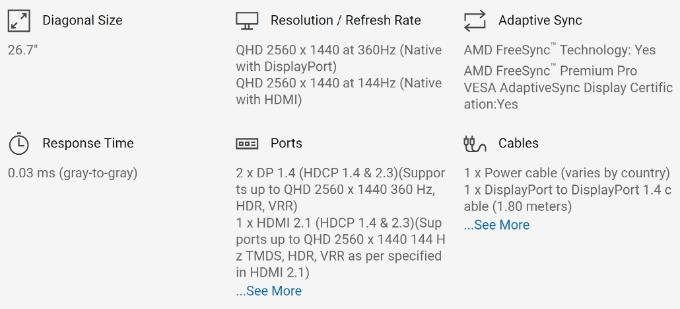 AW2725DF, why HDMI 2.1 limited to 144hz@1440p? | DELL Technologies