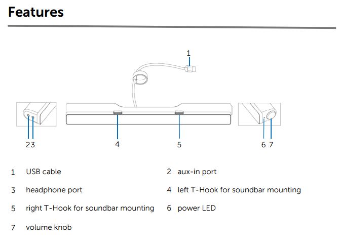 AC511 Soundbar, no microphone port | DELL Technologies
