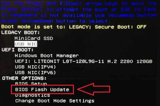why I don't see BIOS Flash Update option listed after click F12 | DELL  Technologies