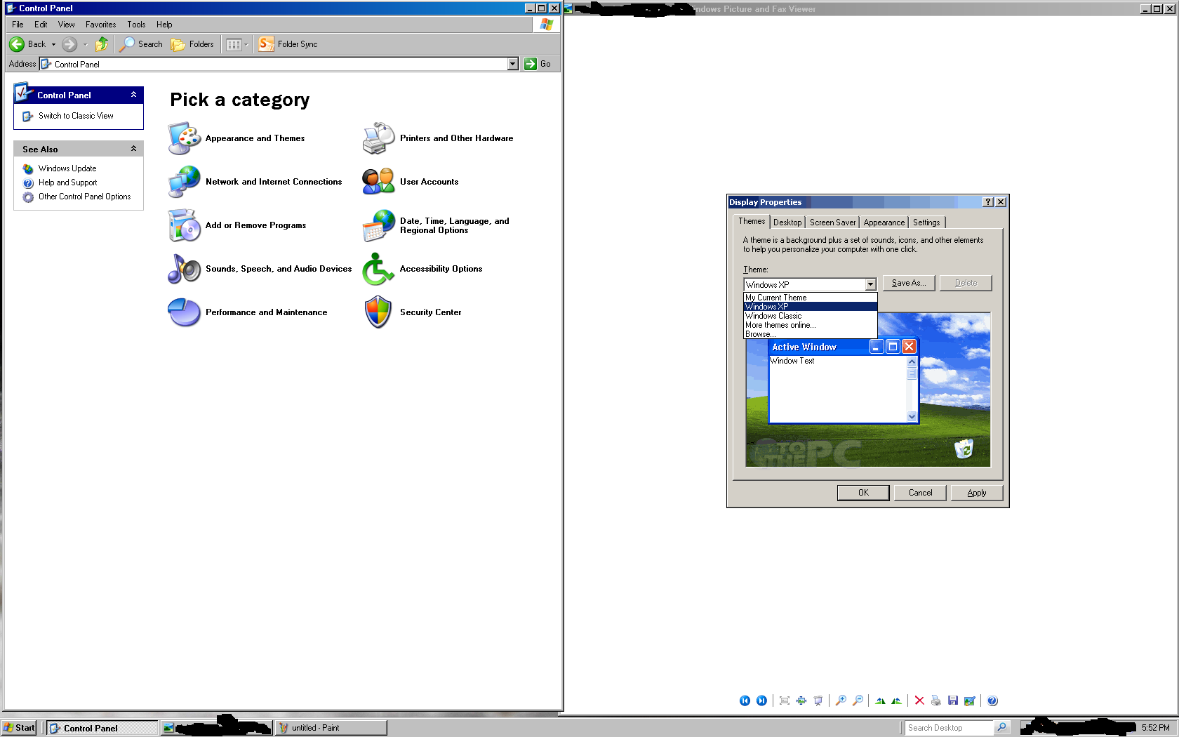 The Control Panel in Windows - How to switch to the Classic Windows XP view