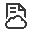 Symbol: Cloud-Dokument