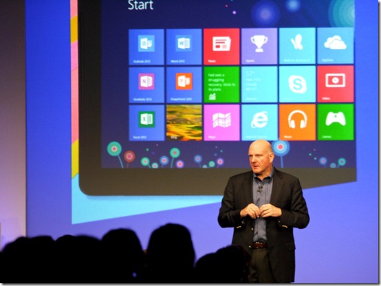 Microsoft CEO Steve Ballmer -Windows 8 launch event in New York