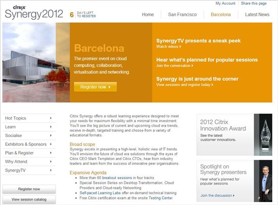 Citrix Synergy 2012 - Barcelona