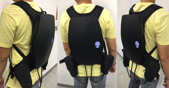  Alienware AMD VR backpack concept