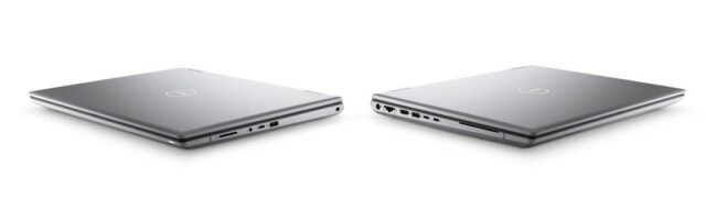 Dell Precision 7670 mobile workstation in a side by side view. 