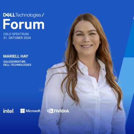 Mariell Hay, konferansier på Dell Technologies Forum 2024