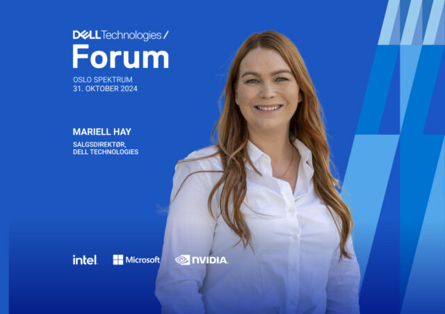 Mariell Hay, konferansier på Dell Technologies Forum 2024