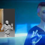 closeup of red haired woman making the ok sign screenshot from video game